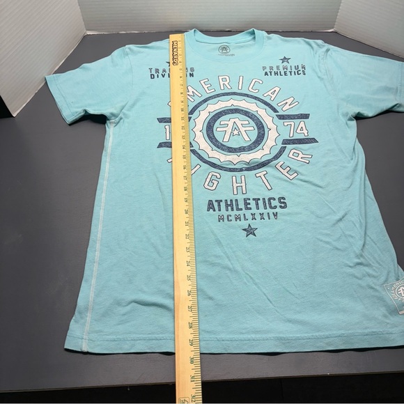 American Fighter Buckle 1974 Light Blue Training Division Premium  Sz XL - Picture 5 of 9